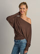 HARLOW HARLOW SAMI SLOUCH LONG SLEEVE -BROWN - Boathouse