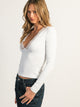 HARLOW PARTY EVELYN LACE LONGSLEEVE - WHITE