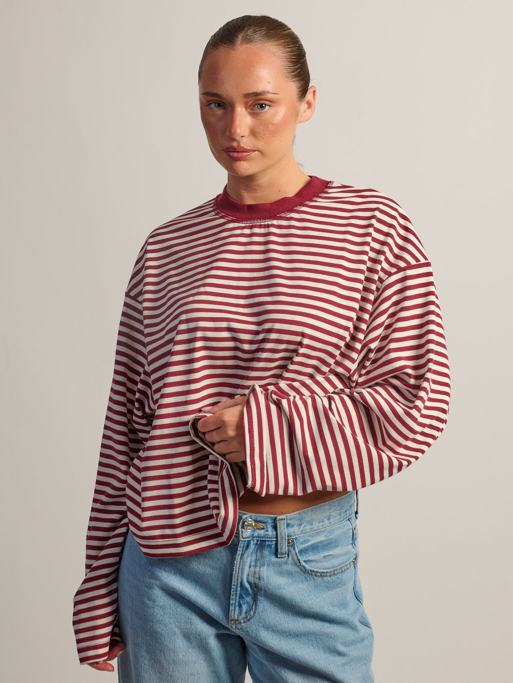HARLOW LOLA LONG SLEEVE - BORDEAUX