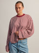 HARLOW HARLOW LOLA LONG SLEEVE - BURGUNDY - Boathouse