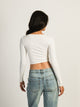 HARLOW HARLOW SEAMLESS SQUARENECK LONG SLEEVE - OFF WHITE - Boathouse