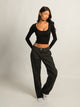 HARLOW HARLOW SEAMLESS SQUARENECK LONG SLEEVE - BLACK - Boathouse