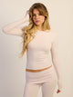 HARLOW HARLOW GIA LONGSLEEVE - BABY PINK - Boathouse