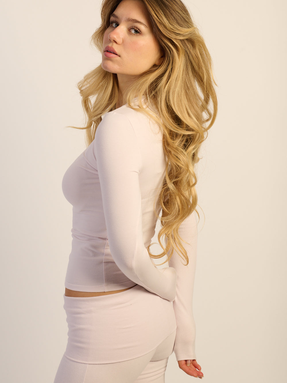 HARLOW GIA MANCHES LONGUES - BABY PINK