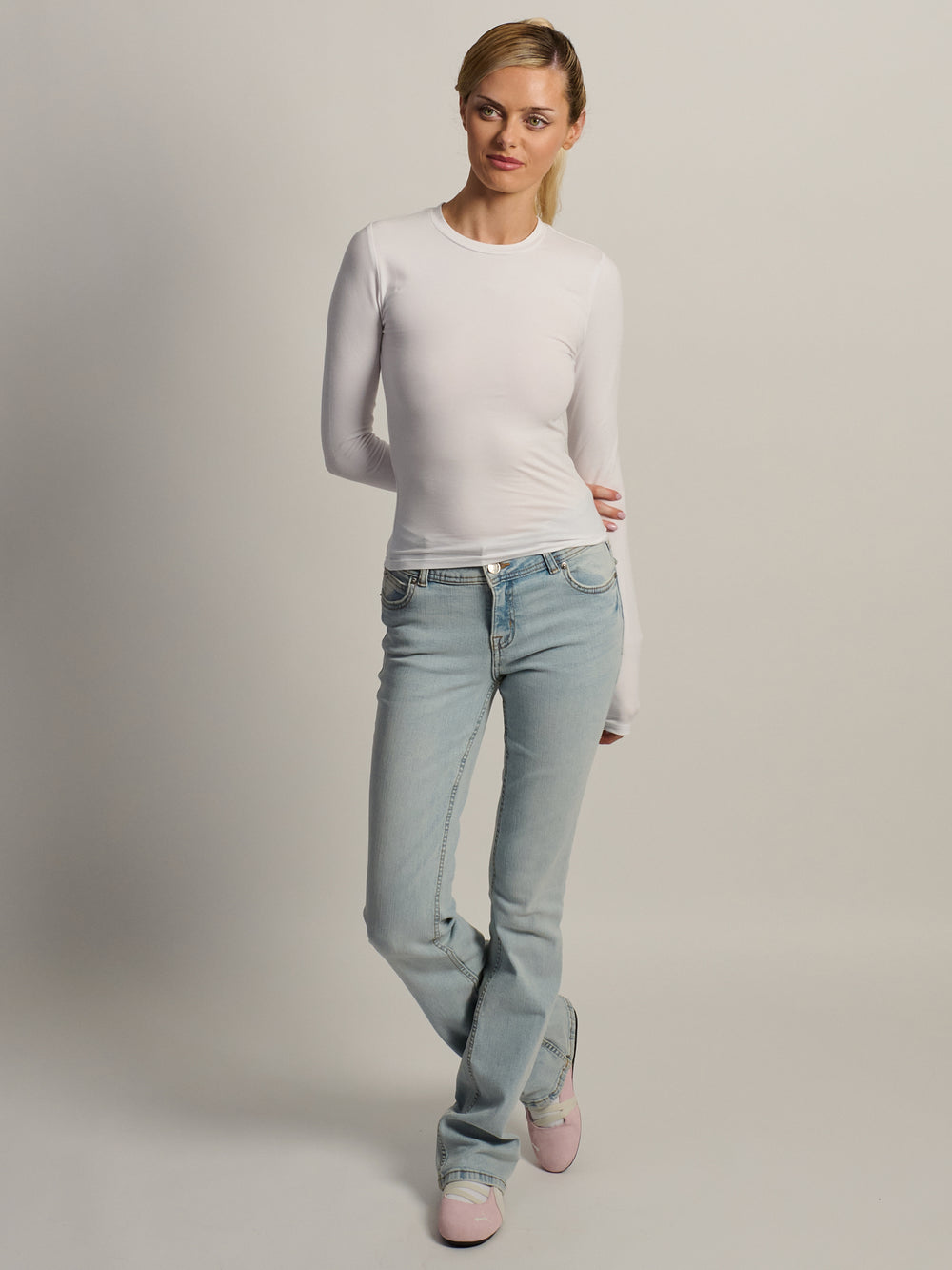 HARLOW GIA MANCHES LONGUES - BLANC