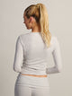 HARLOW HARLOW GIA LONGSLEEVE - MELANGE - Boathouse