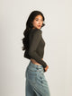HARLOW HARLOW TORI VNECK LONG SLEEVE - CHARCOAL - CLEARANCE - Boathouse