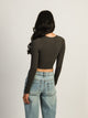 HARLOW HARLOW TORI VNECK LONG SLEEVE - CHARCOAL - CLEARANCE - Boathouse