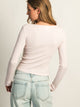 HARLOW HARLOW DAPHNE LONG SLEEVE HENLEY - PINK - Boathouse
