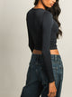 HARLOW HARLOW HARPER NOTCH LONG SLEEVE TEE - NAVY - Boathouse