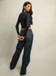 HARLOW HARLOW HARPER NOTCH LONG SLEEVE TEE - NAVY - Boathouse