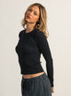 HARLOW HARLOW ESSENTIAL CREWNECK LONG SLEEVE - NAVY - Boathouse