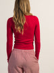 HARLOW HARLOW ESSENTIAL CREWNECK LONGSLEEVE - PORT - Boathouse