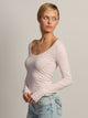 HARLOW GIA SCOOPNECK LONG SLEEVE - PINK