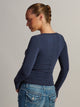 HARLOW HARLOW GIA SCOOPNECK LONG SLEEVE - NAVY - Boathouse