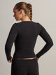 HARLOW HARLOW GIA HENLEY LONG SLEEVE - BLACK - Boathouse