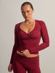 HARLOW HARLOW GIA HENLEY LONG SLEEVE - BURGUNDY - Boathouse