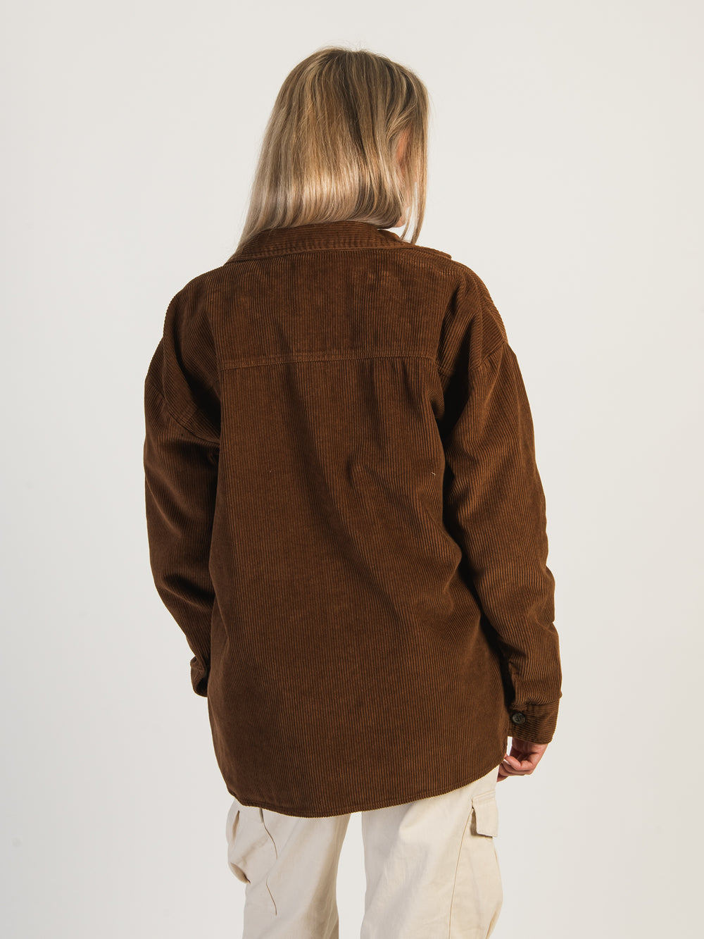 HARLOW HARLOW CHRISSY CORD SHIRT - COGNAC - CLEARANCE - Boathouse