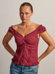 HARLOW HARLOW EMILY TOP - BURGUNDY - Boathouse
