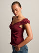 HARLOW HARLOW EMILY TOP - BURGUNDY - Boathouse