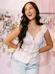 HARLOW EMILY TOP - DITSY -WHITE