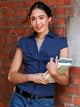 HARLOW HARLOW MARGO BUTTON UP - NAVY - Boathouse
