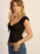 HARLOW HARLOW EMERY TOP - BLACK - Boathouse