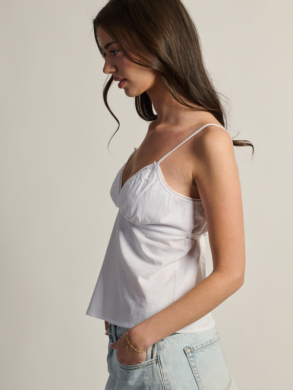 HARLOW DELILAH TANK TOP - WHITE