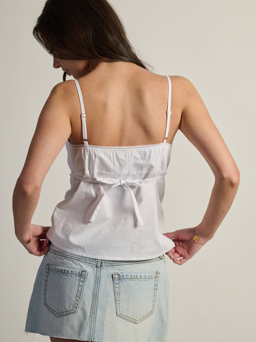 HARLOW DELILAH TANK TOP - WHITE