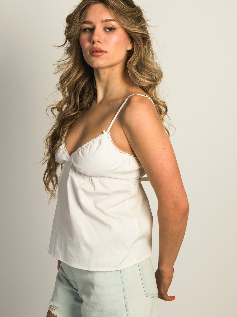 HARLOW DELILAH TANK TOP - WHITE