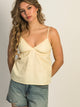 HARLOW HARLOW DELILAH TANK TOP - YELLOW - Boathouse