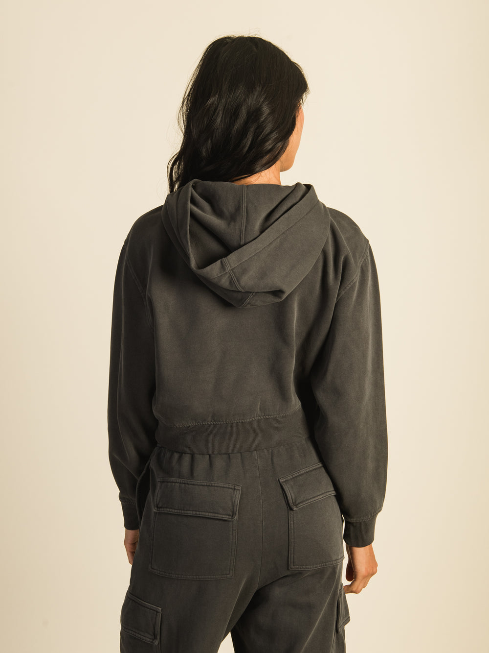HARLOW BRE POPOVER HOODIE - CHARCOAL - CLEARANCE
