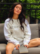 HARLOW HARLOW ROXY EMBROIDERED CREWNECK - NEWPORT - Boathouse
