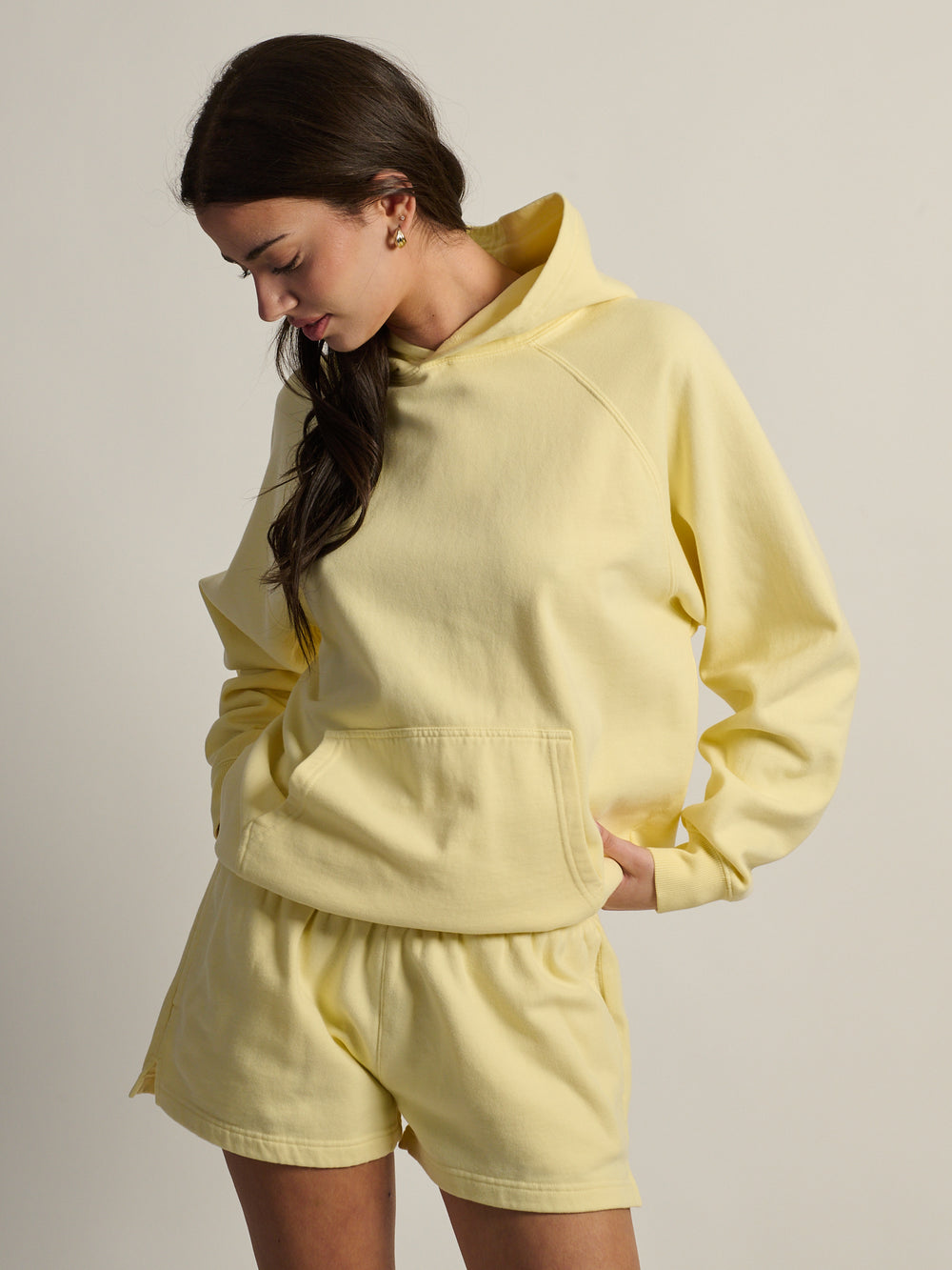 HARLOW CLOUD HOODIE - YELLOW