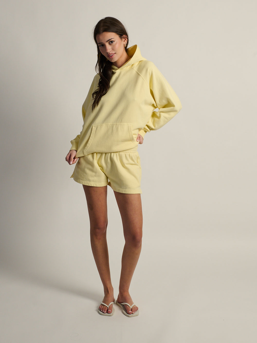 HARLOW CLOUD HOODIE - YELLOW