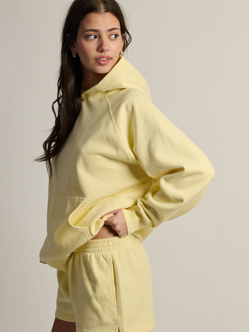 HARLOW CLOUD HOODIE - YELLOW