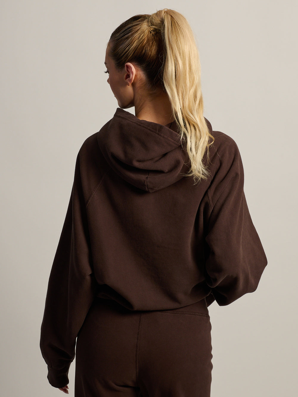 HARLOW CLOUD HOODIE - BROWN