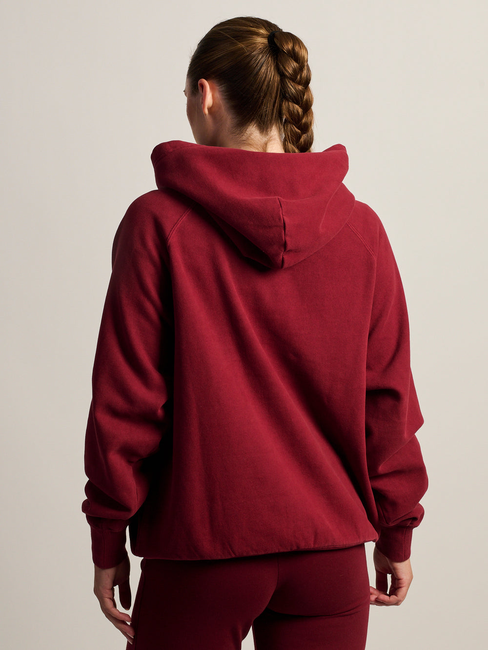 HARLOW CLOUD HOODIE - BURGUNDY