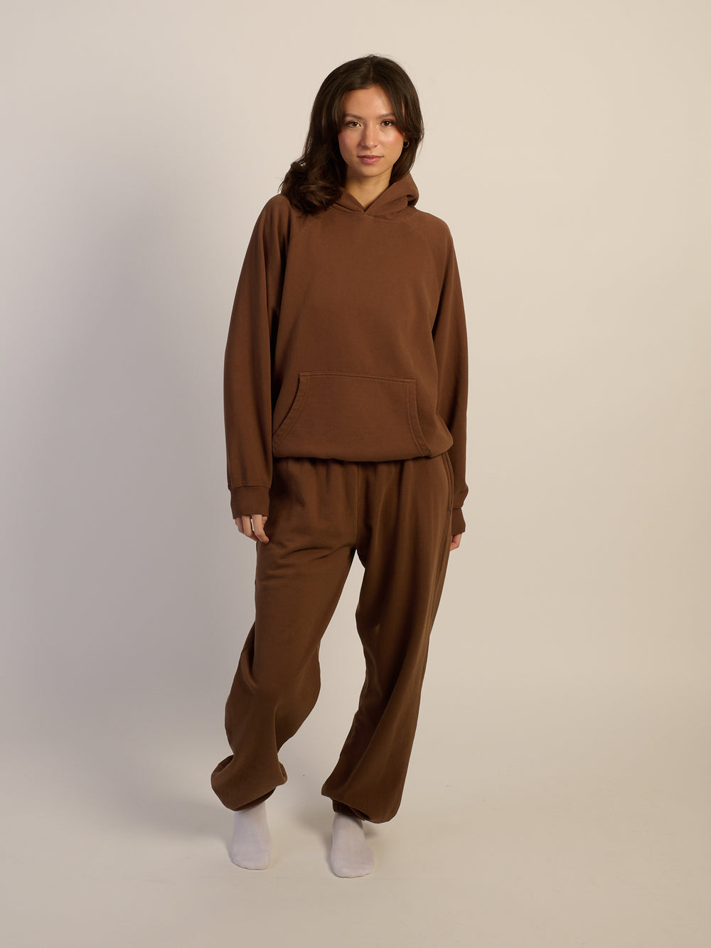 HARLOW CLOUD HOODIE - CHOCOLATE