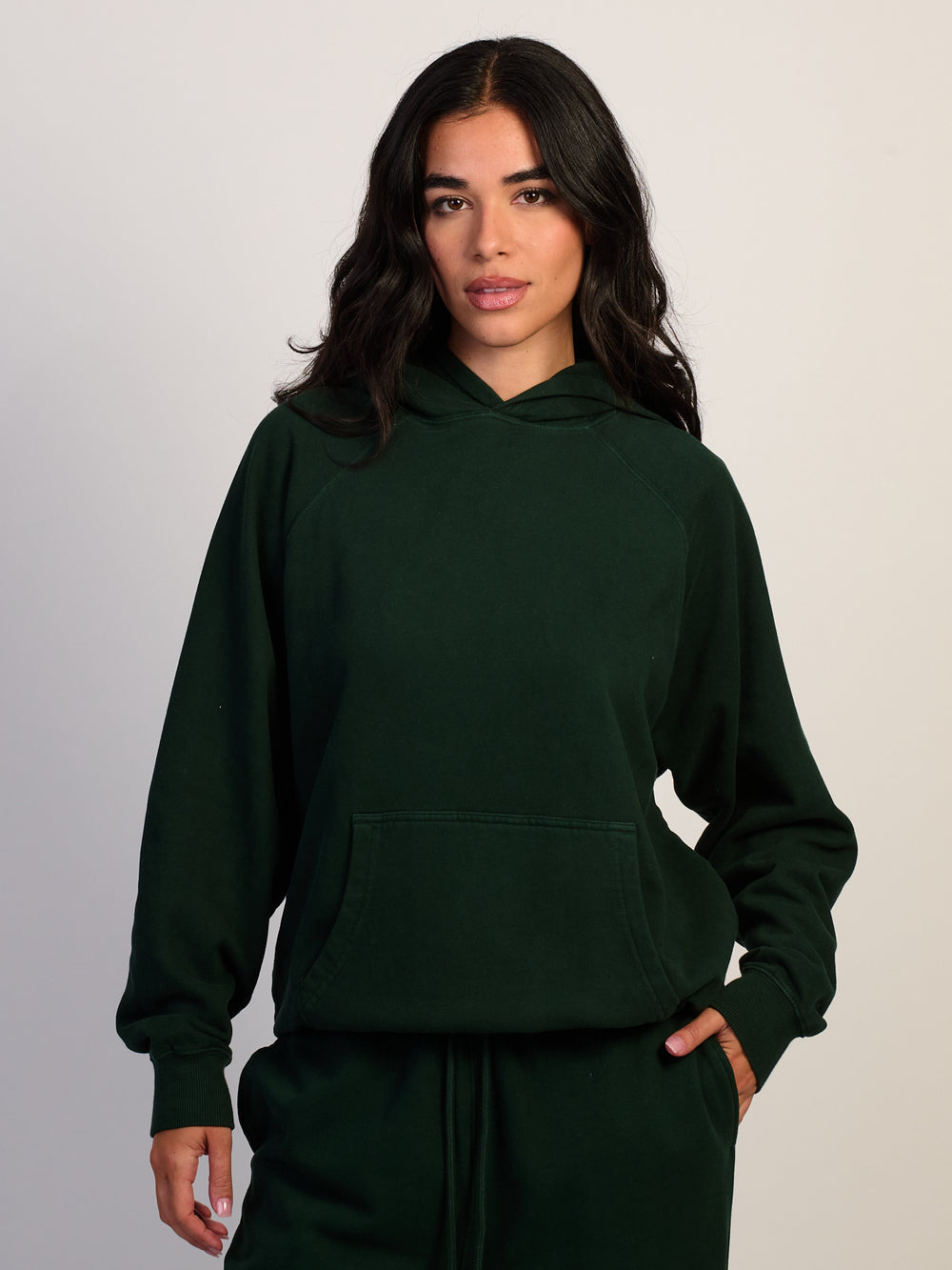 HARLOW HARLOW CLOUD HOODIE - FOREST - Boathouse