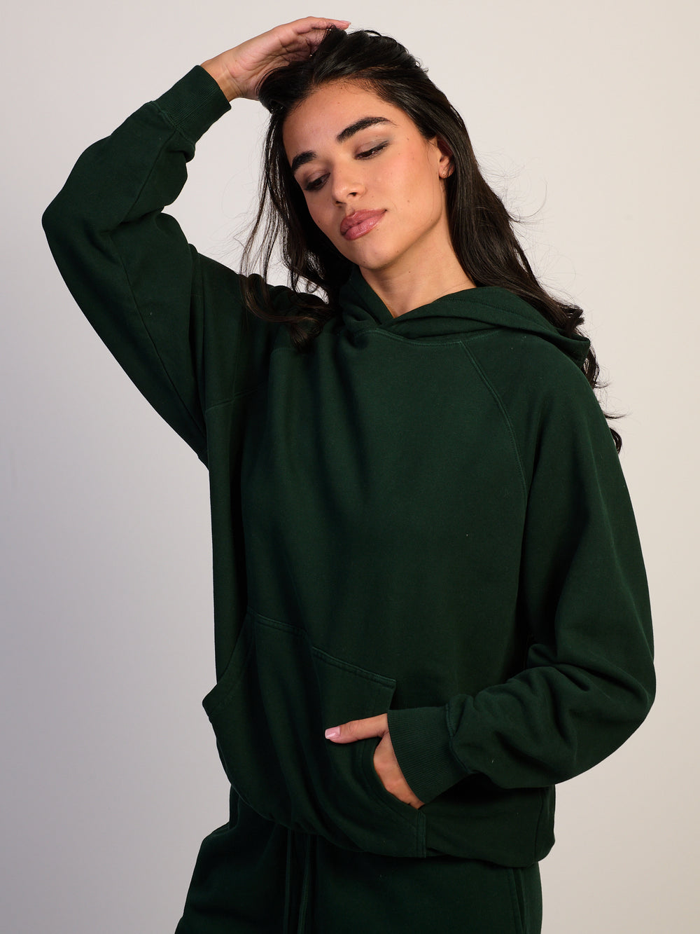 HARLOW HARLOW CLOUD HOODIE - FOREST - Boathouse