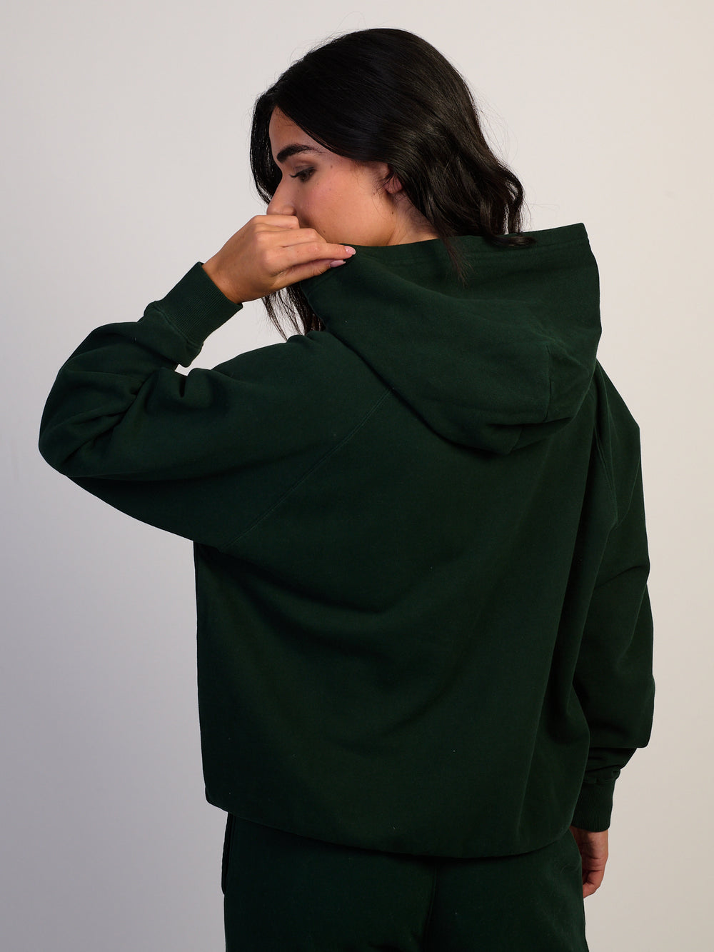 HARLOW HARLOW CLOUD HOODIE - FOREST - Boathouse