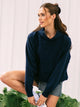 HARLOW HARLOW CLOUD HOODIE - NAVY - Boathouse