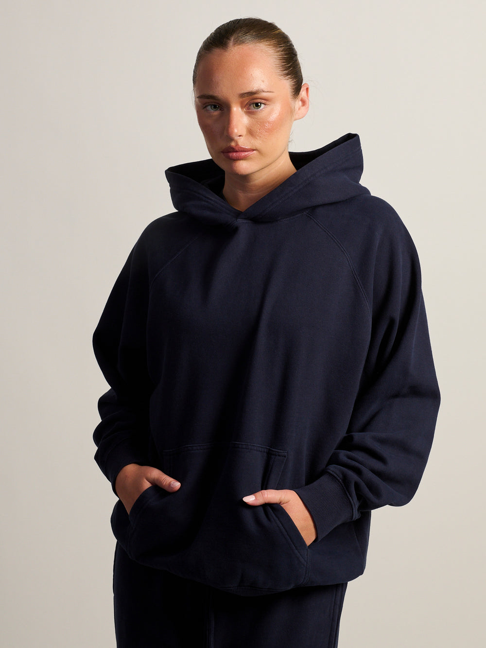 HARLOW CLOUD HOODIE - NAVY