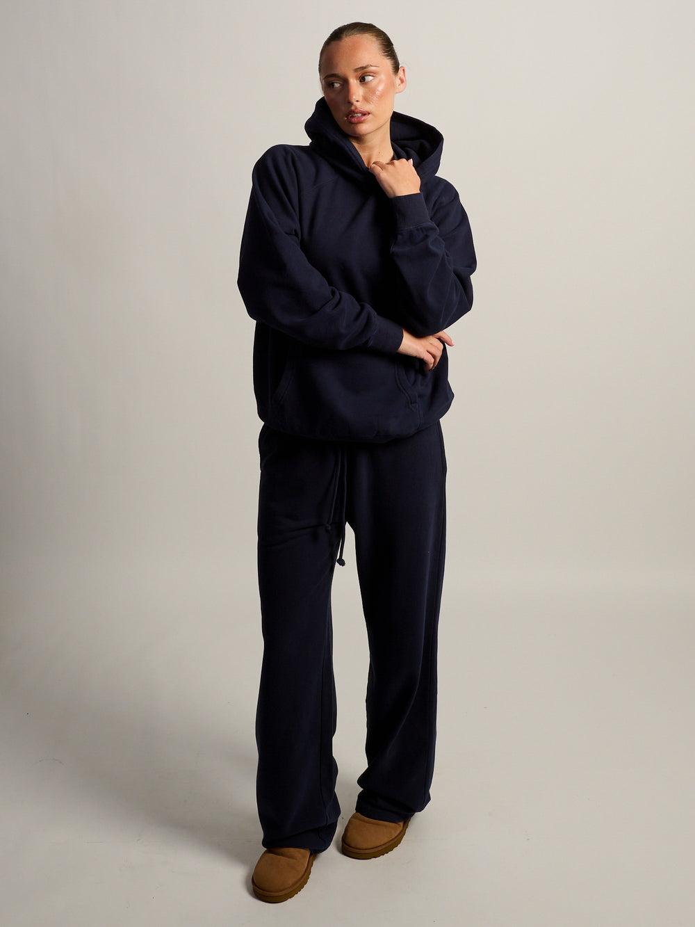 HARLOW CLOUD HOODIE - NAVY