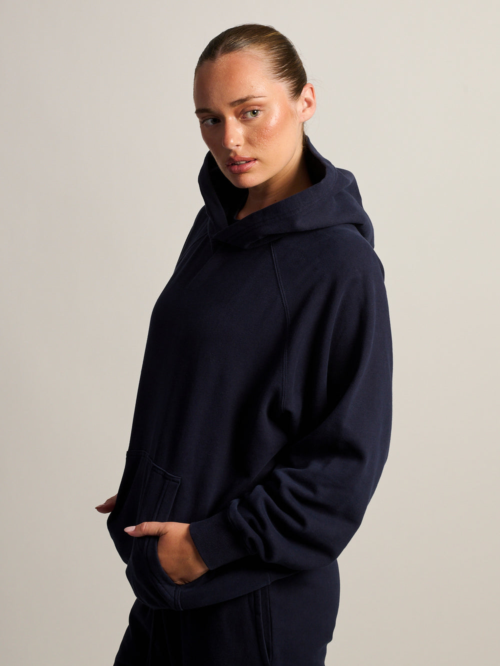 HARLOW CLOUD HOODIE - NAVY