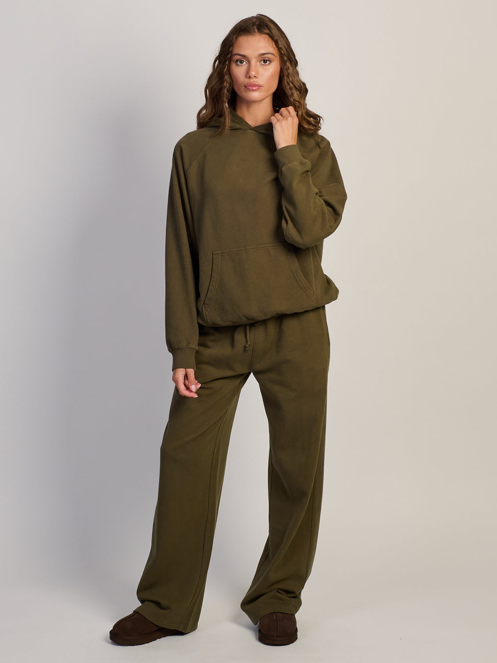 HARLOW CLOUD HOODIE - OLIVE