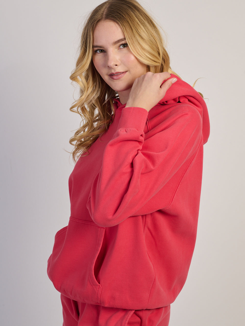 HOODIE HARLOW CLOUD – ROUGE DÉLAVÉ