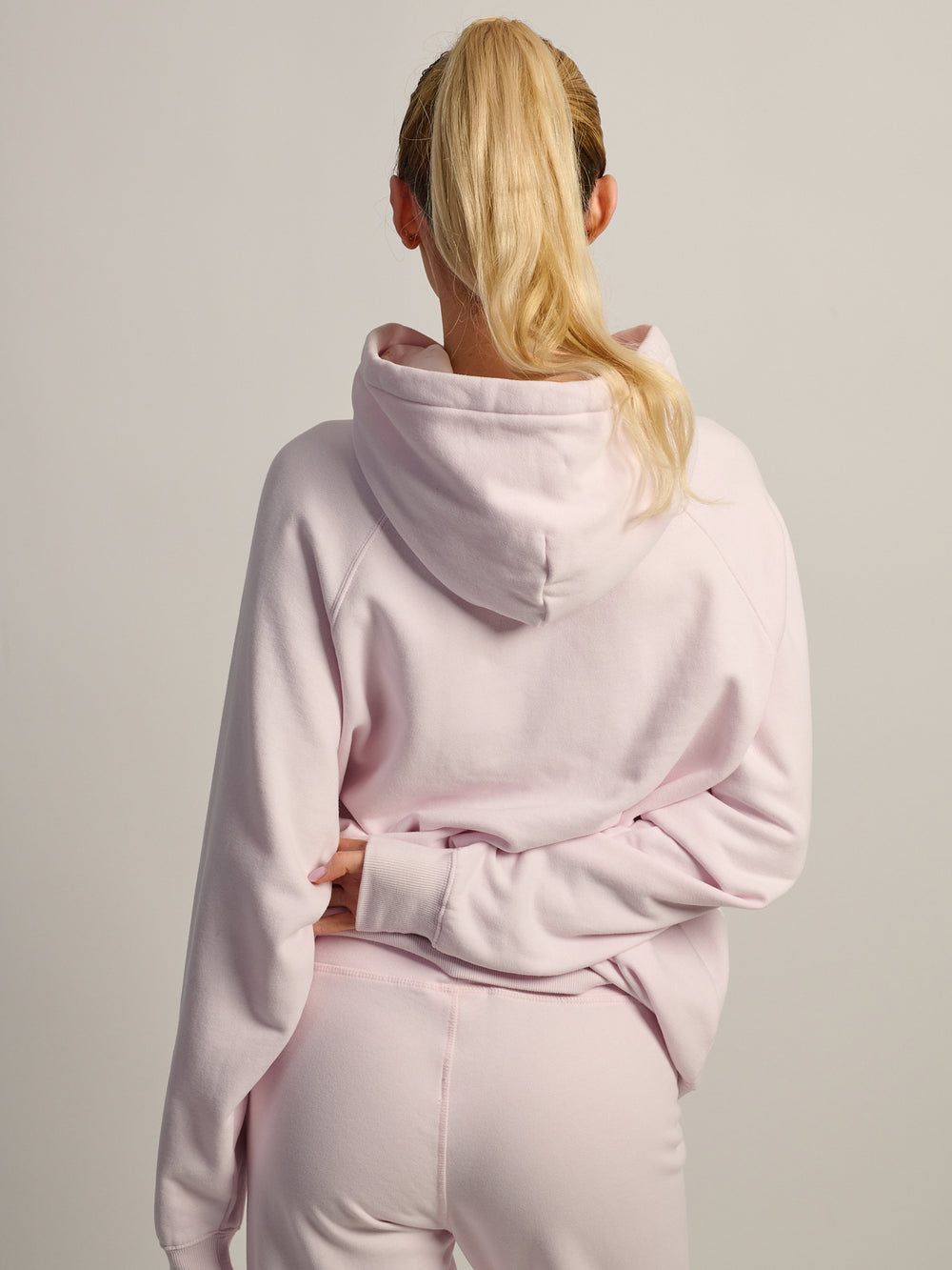 HARLOW CLOUD HOODIE - APPLIQUE - ROSE CLAIR