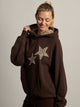 HARLOW CLOUD HOODIE - APPLIQUE - BROWN